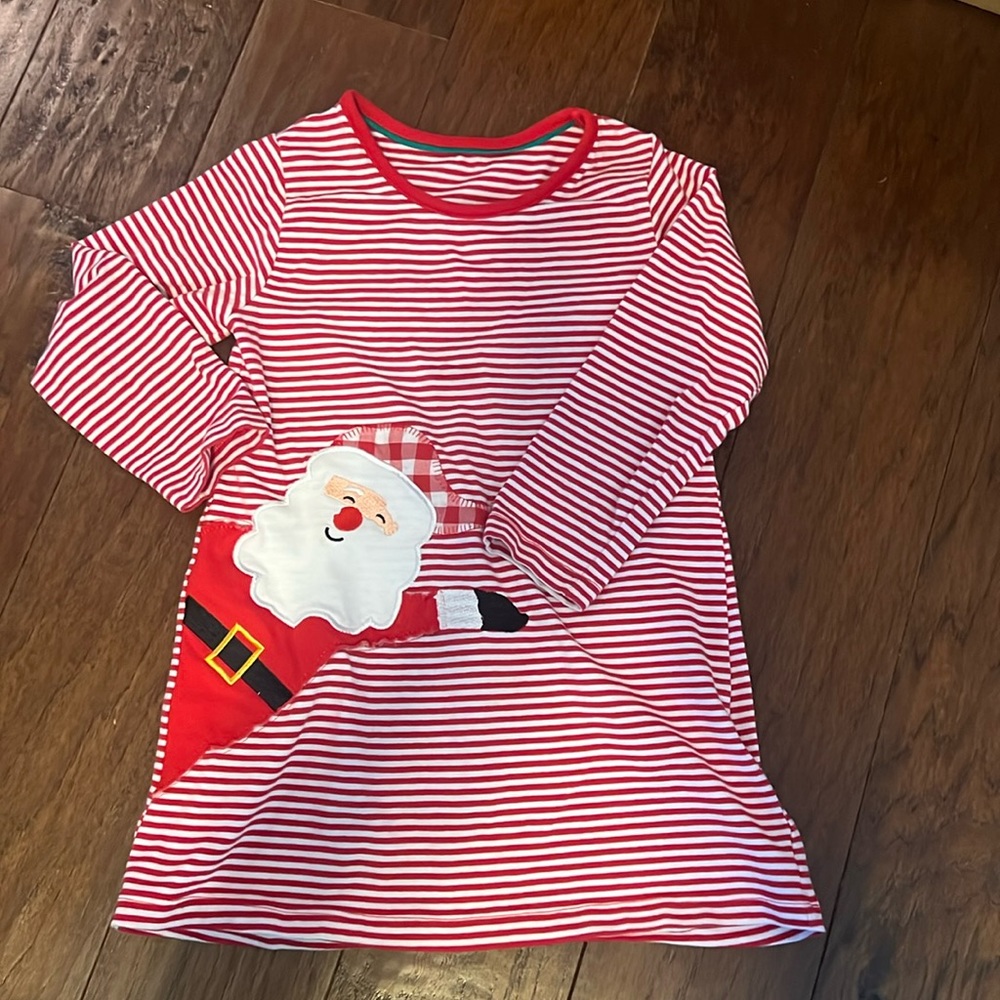 Boutique red and white strip toddler dress